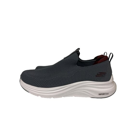 NEW! Skecher Vapor Foam Slip On Covet Grey Sneaker Shoes Wide Fit Men's Size 11. - Picture 2 of 10